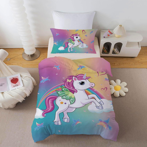 Unicorn cot bed duvet cover - unicorn,