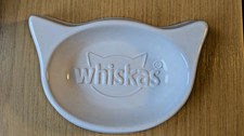 whiskas® white ceramic cat food bowl. New and unmarked.