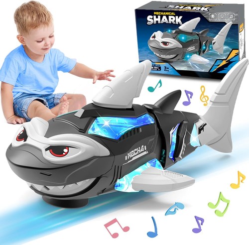 Electric crawling shark toy - shark,