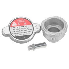 Aluminum Weld-On Radiator Filler Neck 32mm 1-1/4" ID with 1.1 Radiator Cap New