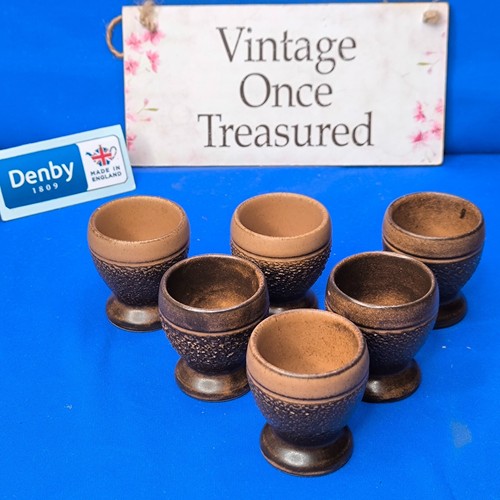 Denby cotswold egg cups - 6,