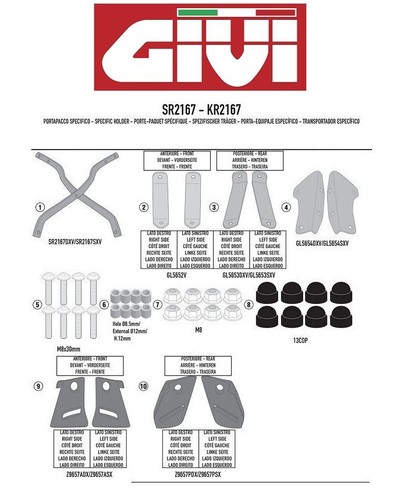 Specific rear attachment for - rear,