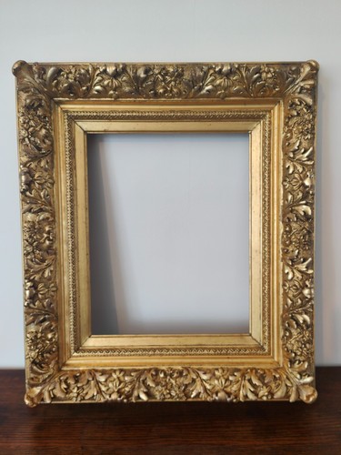 Antique 19thc ornate gilt wood - ornate,