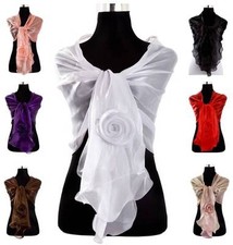 Silky Wrap Stole Shawl With