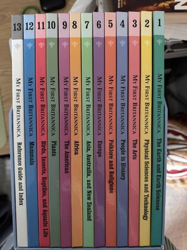 First britannica book set - my,
