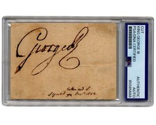 King George III (3rd) Signed