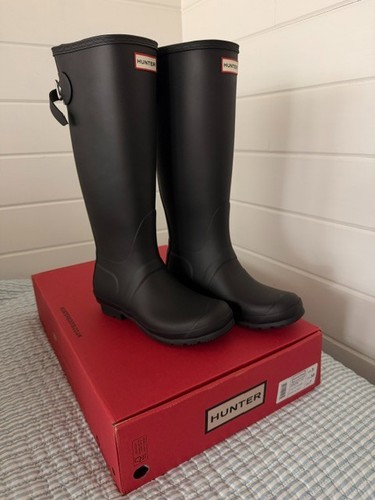 New hunter womens black - womens, rubber