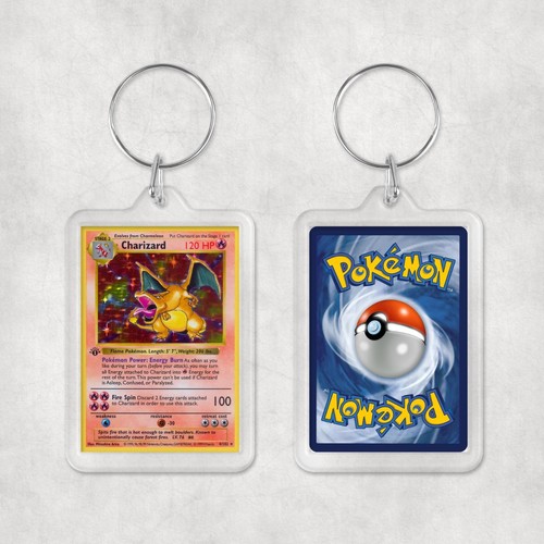 Custom pokemon card keyring - pokemon, /