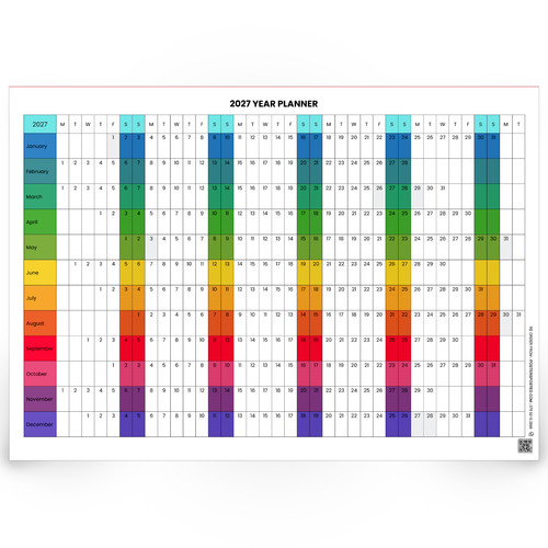 2027 annual wall - annual, planner