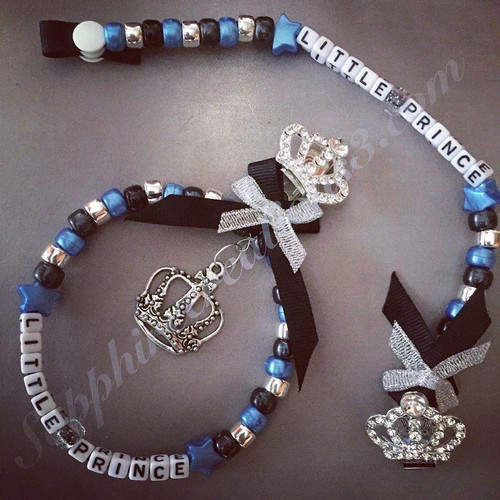 Crown blue white baby - blue,