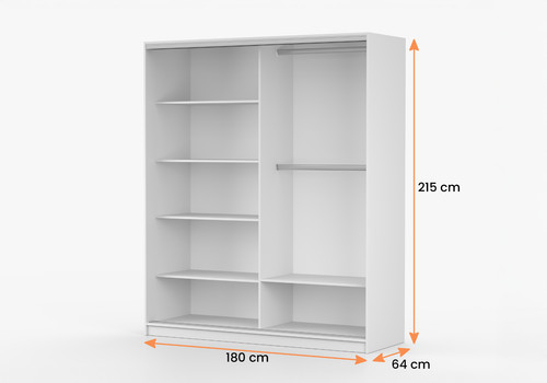 Sliding door wardrobe with - sliding,