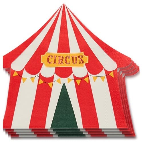 Circus tent luncheon paper - tent,