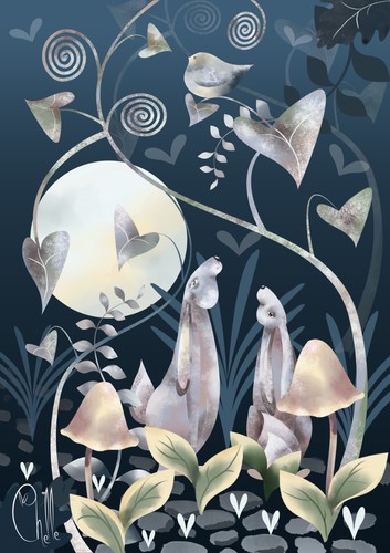Hare art prints - ,, nature