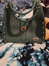Jimmy Choo Green Mock Suede  Bag