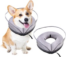 Medium Petyoung Inflatable Dog Cone with Enhanced Anti Licking Baffle  NEW