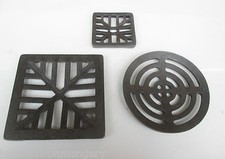 Retro vintage Cast Gully Grid Grate Drain Cover Drainage guard Gutter Lid Cap 