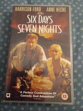 SIX DAYS SEVEN NIGHTS VHS VIDEO BIG BOX EX-RENTAL FREEPOST 