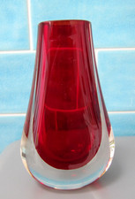 Vintage Whitefriars Glass Ruby