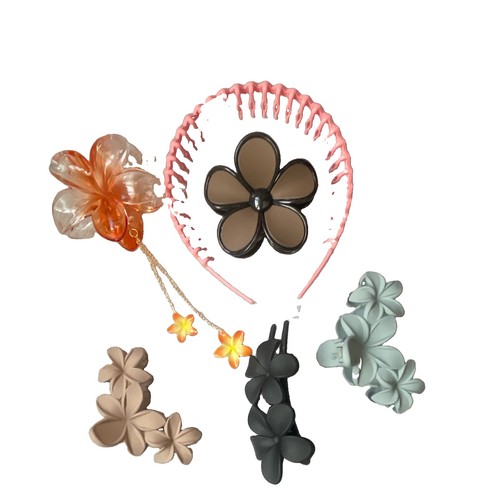 Multicolour plastic flower - plastic,