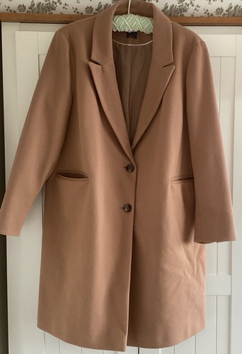 Primark camel coat size 20 - ,