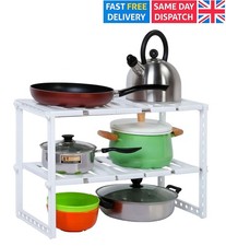 2 Tier Extendable Sink Shelf