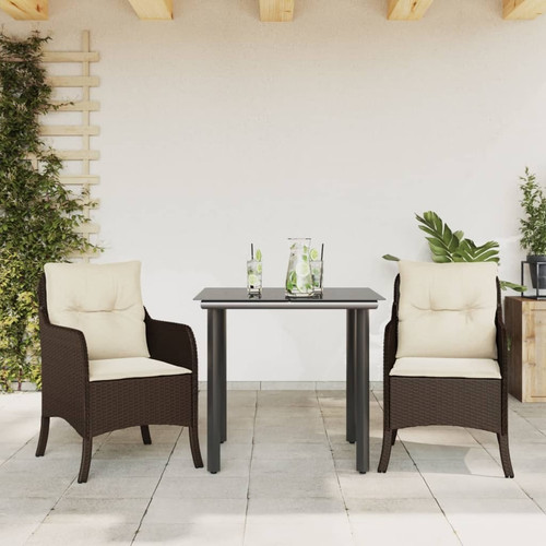 Garden dining set brown - garden,