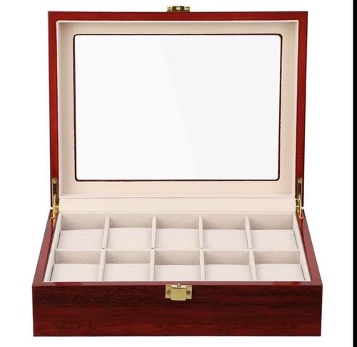 Wooden watch box - box, slot