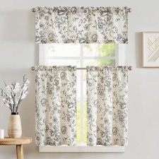 Floral Kitchen Curtains Set
