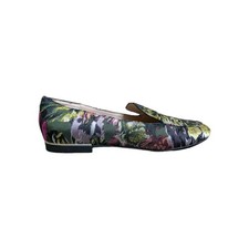 Mango Floral Jacquard Loafers