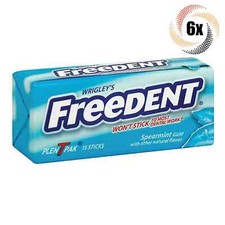 6x Packs Wrigley's Freedent