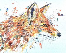 ORIGINAL FOX WATERCOLOUR