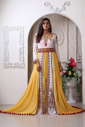 White and gold moroccan - white,