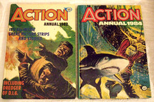 HARDBACK "RARE ANNUAL" BOOKS (TWO ACTION BOOK FOR BOYS ANNUALS) 1982/1984/VGC