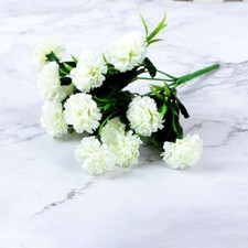 Artificial Carnation 12 Head Fake Flower Bush Bouquet Home Wedding decor