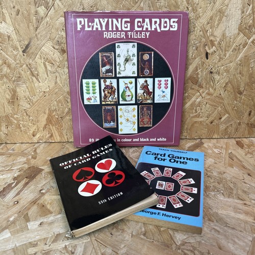 Vintage playing card games - card,