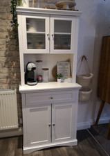 Kitchen Larder Unit Tall Storage Cupboard Modern White Pantry Cabinet Dresser