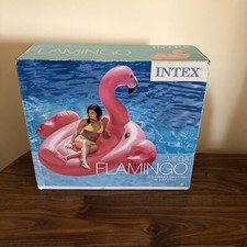 Intex 56288 Mega Flamingo Rideable Inflatable Island Pool Beach 218 x211 x136 cm