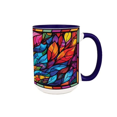 Stained glass patterned mug - stained,