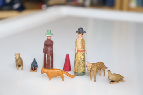 Victorian erzgebirge miniature - victorian,