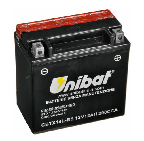 Battery unibat cbtx14l - battery, cbtx14l-bs