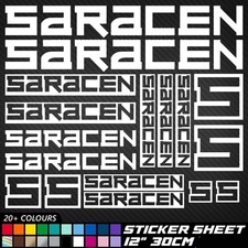 16x saracen vinyl - saracen, decal
