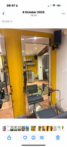 Salon stylist station wall - stylist,