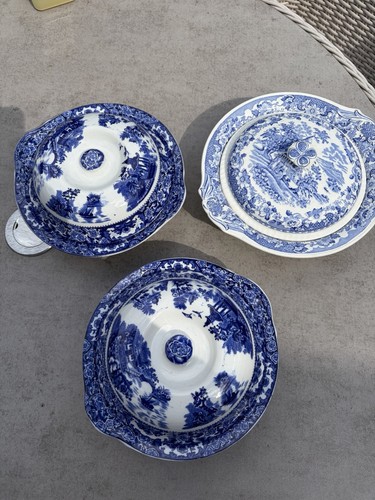Blue white serving - blue, &