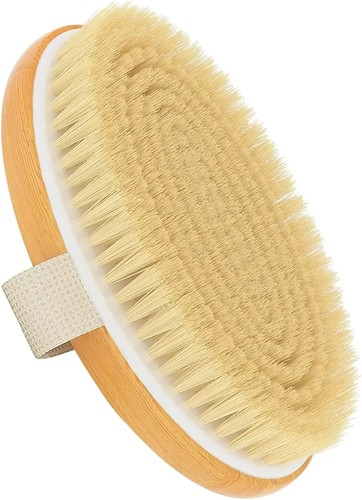 Wooden body brush exfoliator - body,