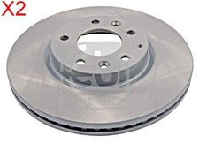 FEBI x2 pcs brake disc front