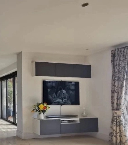Ikea grey unit - grey, tv
