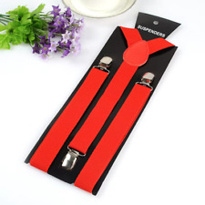 Braces Suspenders Adjustable Slim Unisex Men Ladies Trouser Fancy Dress Clip On