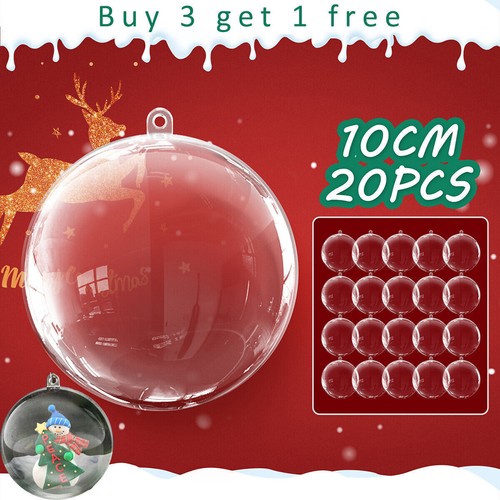 100 clear plastic balls - 100×,