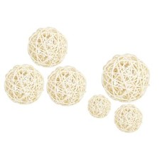 3 Pieces Natural Round Wicker