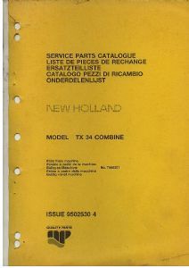 New holland combine tx34 parts - new,